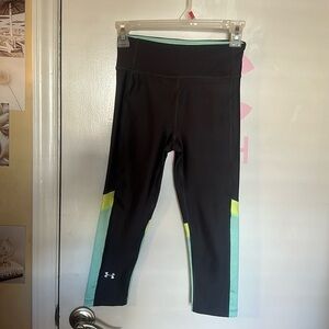 Grey green and blue underarmour leggings
